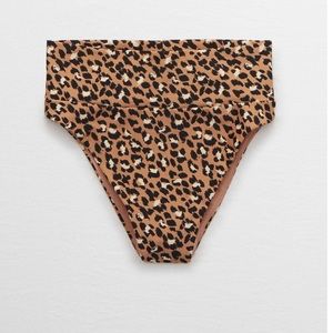 aerie leopard bikini bottom